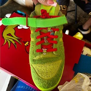 adidas Green Fuzzy Character Sneakers